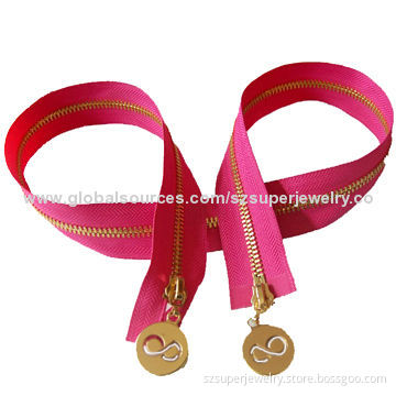 18cm Dress long chain metal Y teeth zipper